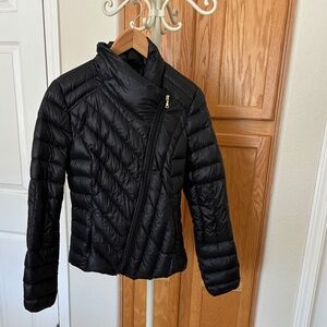 Express Black Down Moto Jacket M
